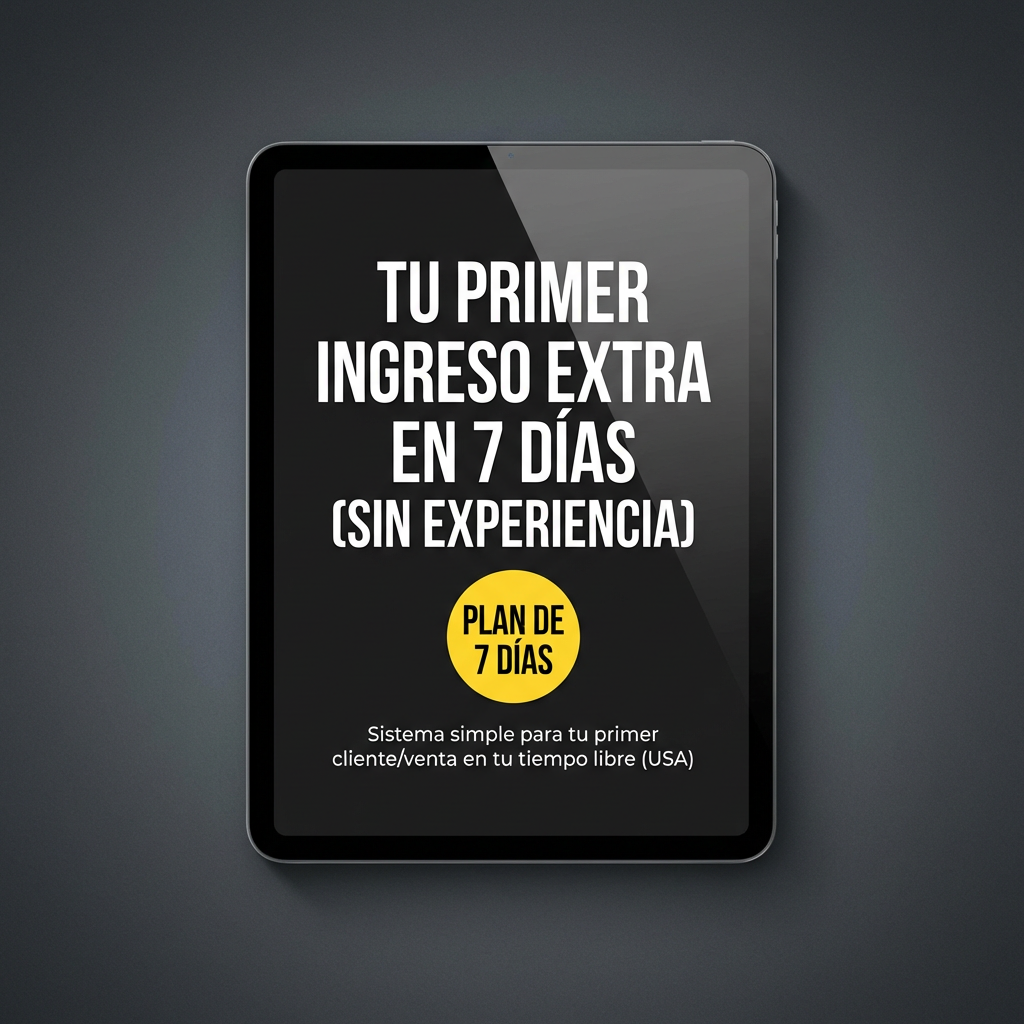 Tu Primer Ingreso Extra en 7 Días (Sin Experiencia)